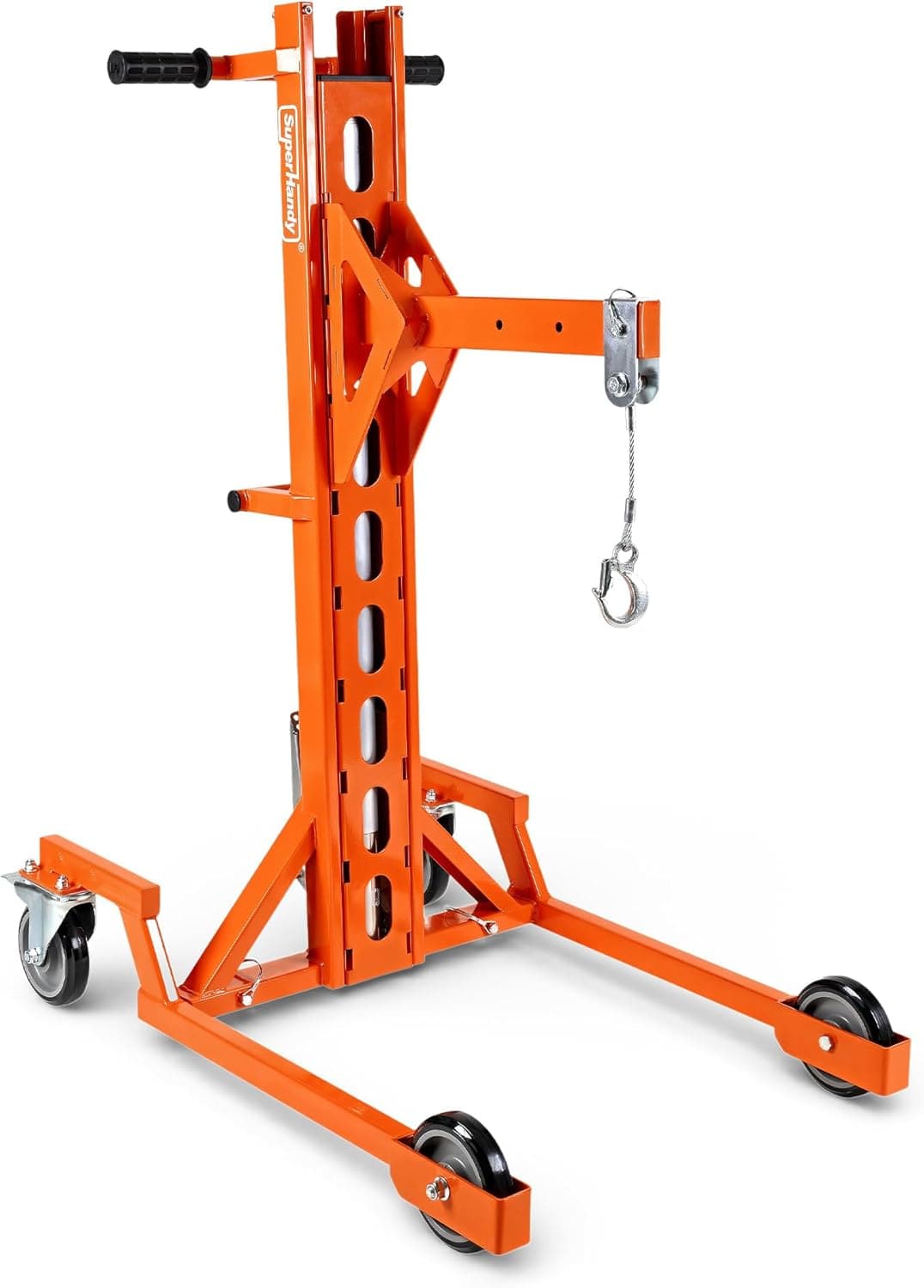 SuperHandy - Outdoor Tools & Mobility Superhandy Portable Hydraulic Crane Lift, Tool-Free Disassembly, Foot Pedal Operation