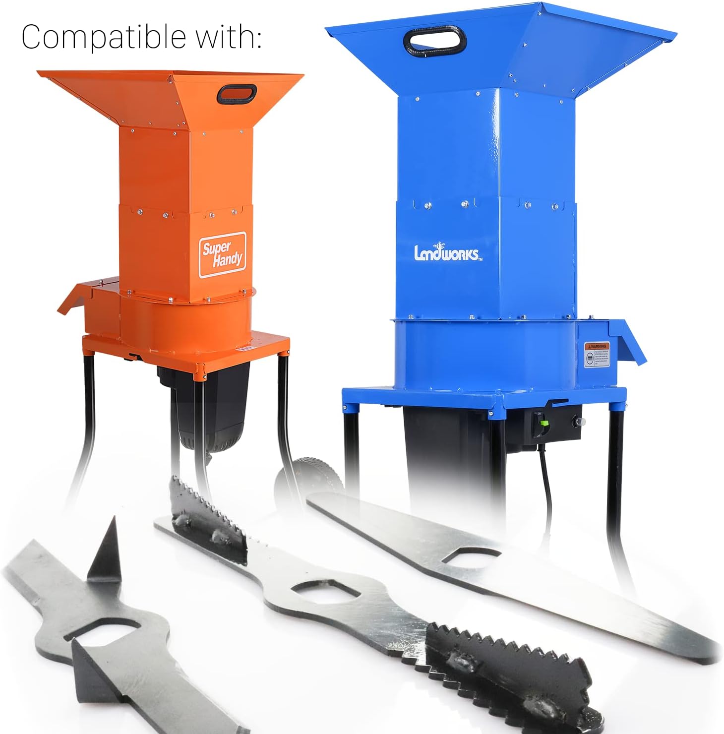 SuperHandy - Outdoor Tools & Mobility SuperHandy Replacement Blade Set (3pcs) for Leaf Mulcher Shredder GUO056  (Also Compatible with Landworks GUO049)