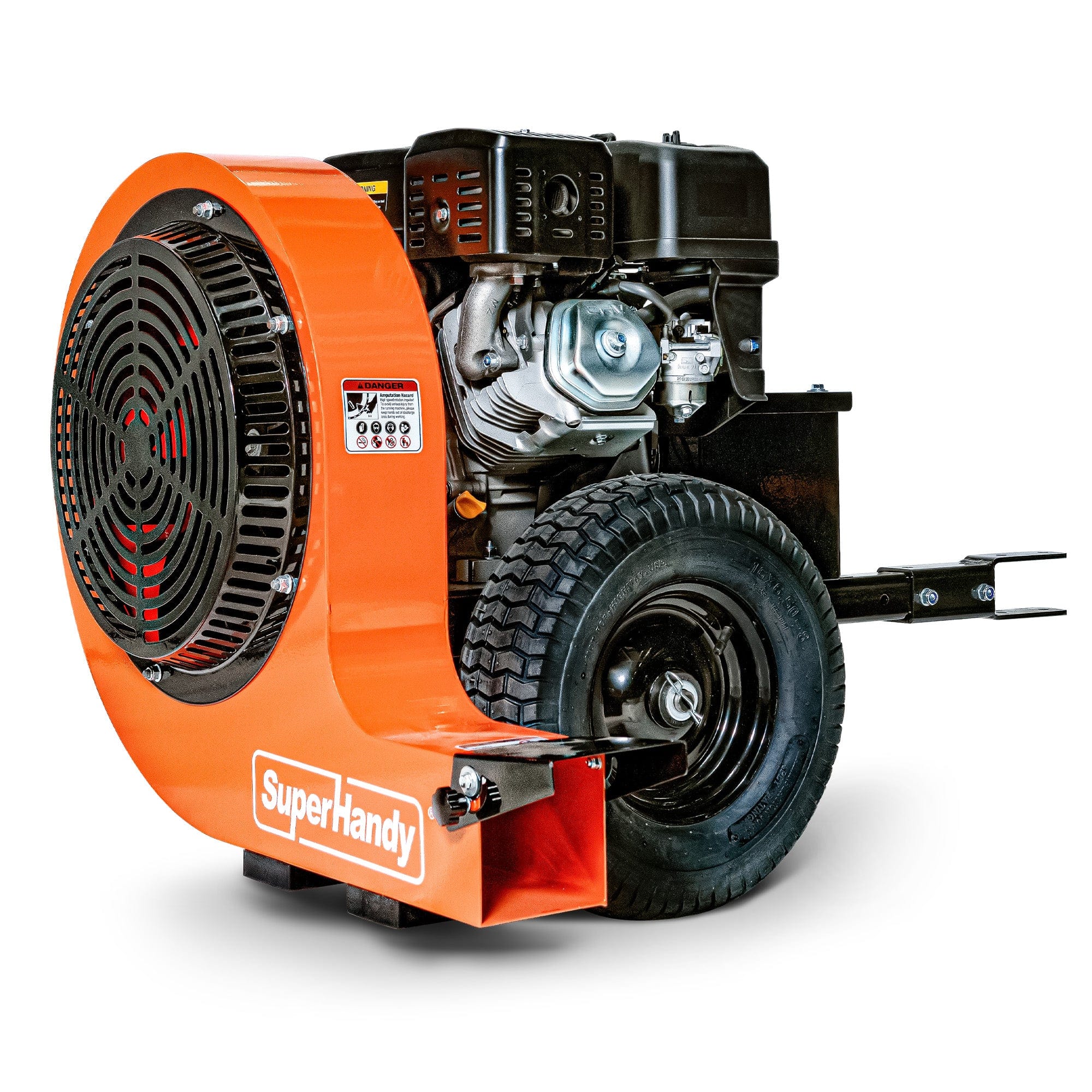 SuperHandy - Outdoor Tools & Mobility Tow-Behind Leaf Blower – 15HP Electric Start Gas Engine 3000 CFM, 207 MPH Air Speed