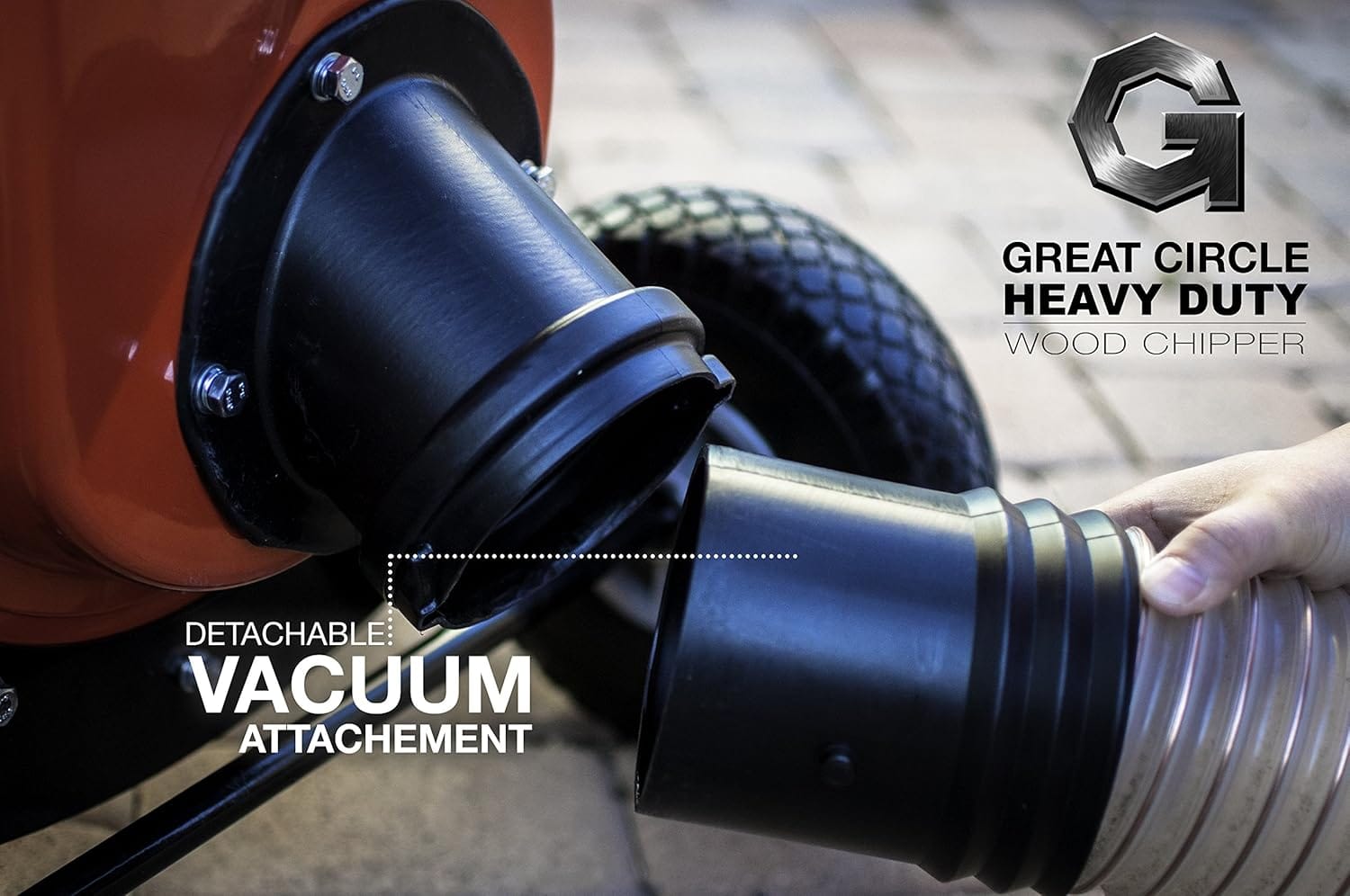 SuperHandy - Outdoor Tools & Mobility Wood Chipper Shredder Mulcher Leaf Vacuum Kit 4 Inch x 10 Foot Heavy Duty Accessory for GUO019 Wood Chipper (Chipper NOT Included)