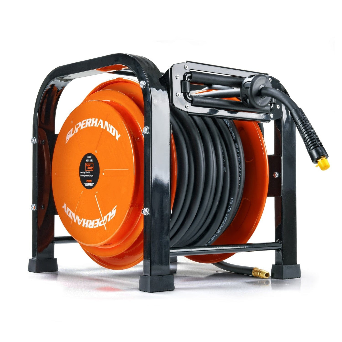Portable Air Hose Reel 100' Ft Hose Length, 1/4" NPT SuperHandy
