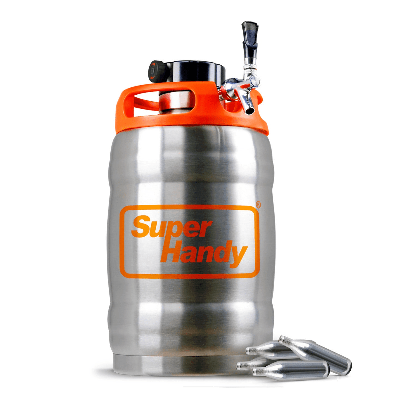 Pressurized Beer Keg 170oz, 16g C02 Cartridge SuperHandy SuperHandy