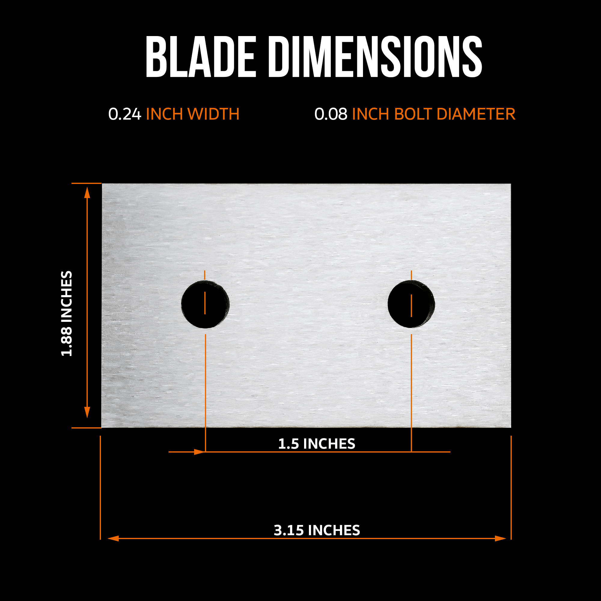 SuperHandy Replacement Wood Chipper Blades - For Wood Chipper Compact