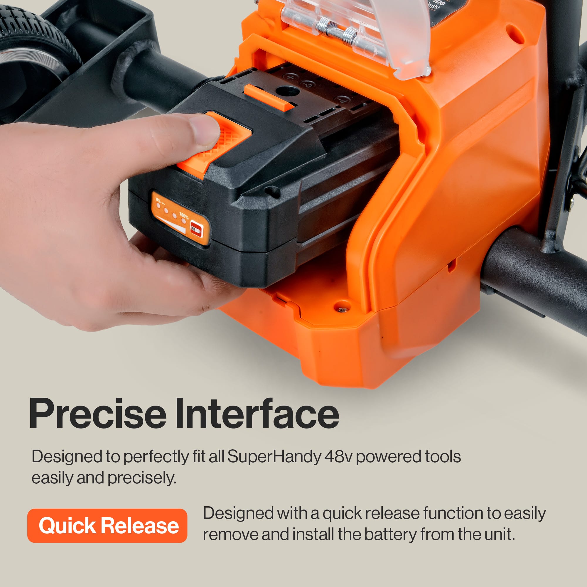 SuperHandy SuperHandy 48V 2Ah Lithium Ion Battery - For 48V Battery Systems