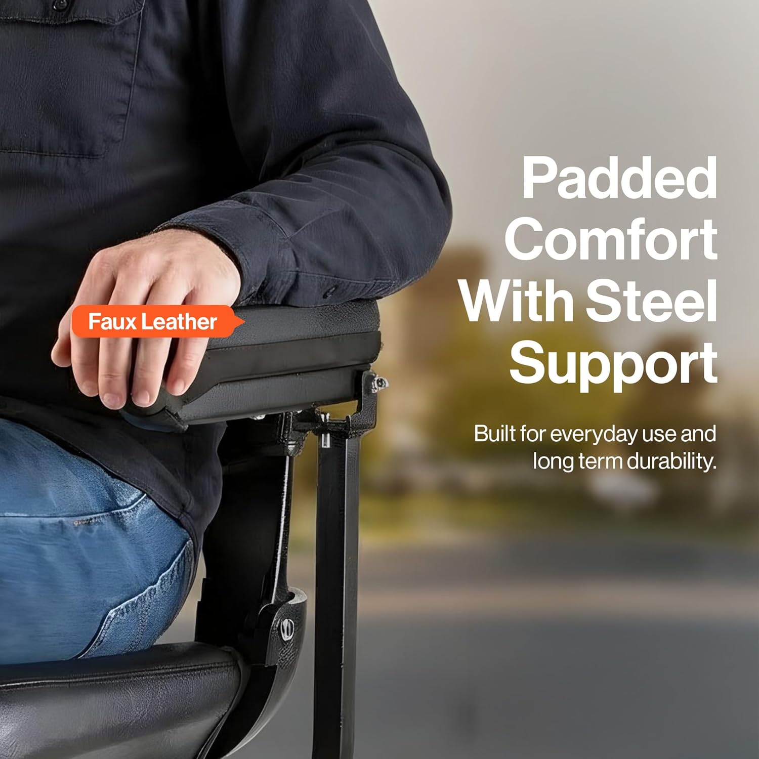 SuperHandy SuperHandy Adjustable Armrest Kit for Explorer GUT161 Mobility Scooter (2nd Gen)