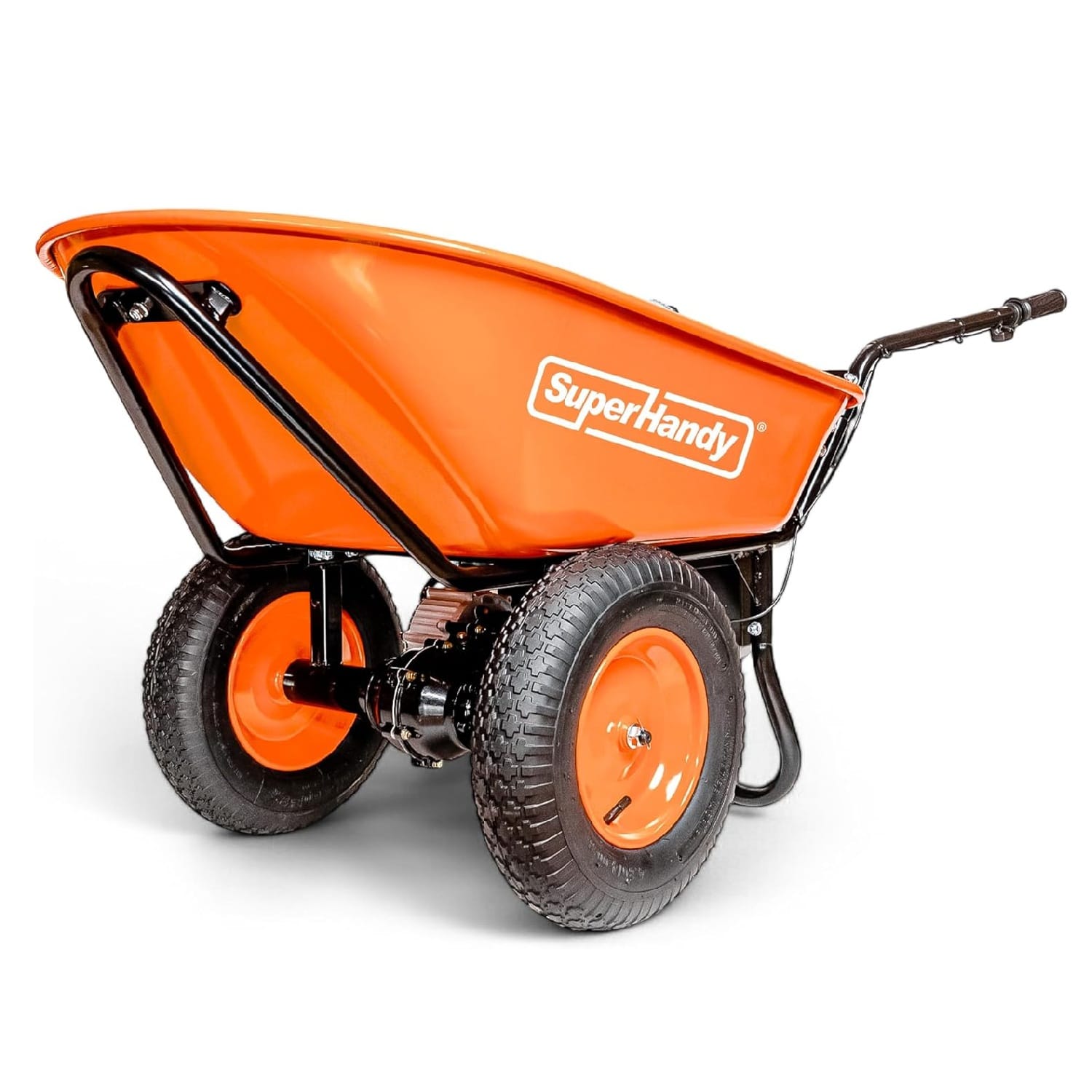 SuperHandy SuperHandy Electric Dualie Wheelbarrow - 48V 4Ah Battery, 330Lb Max Weight