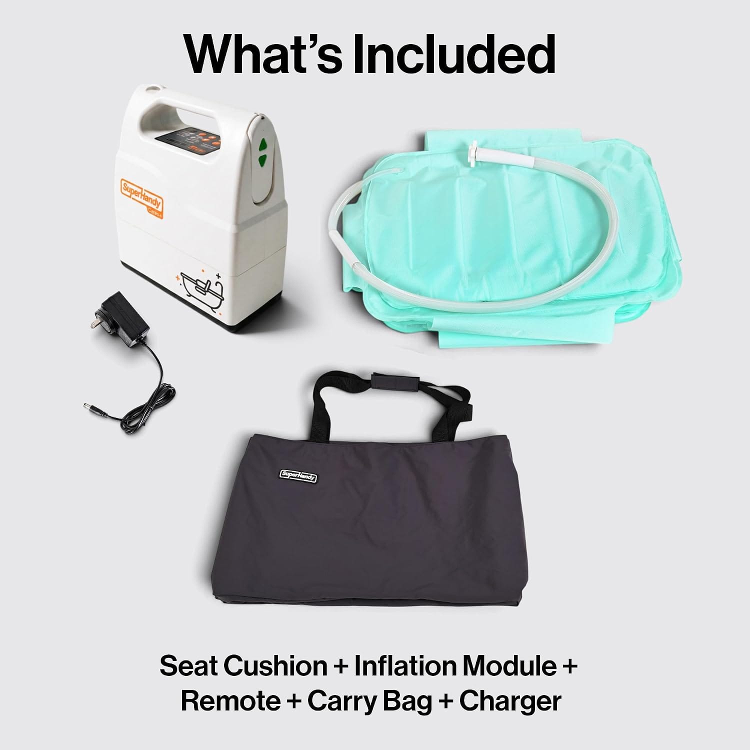 SuperHandy Superhandy Portable Inflatable Bath Lift Cushion for Seniors