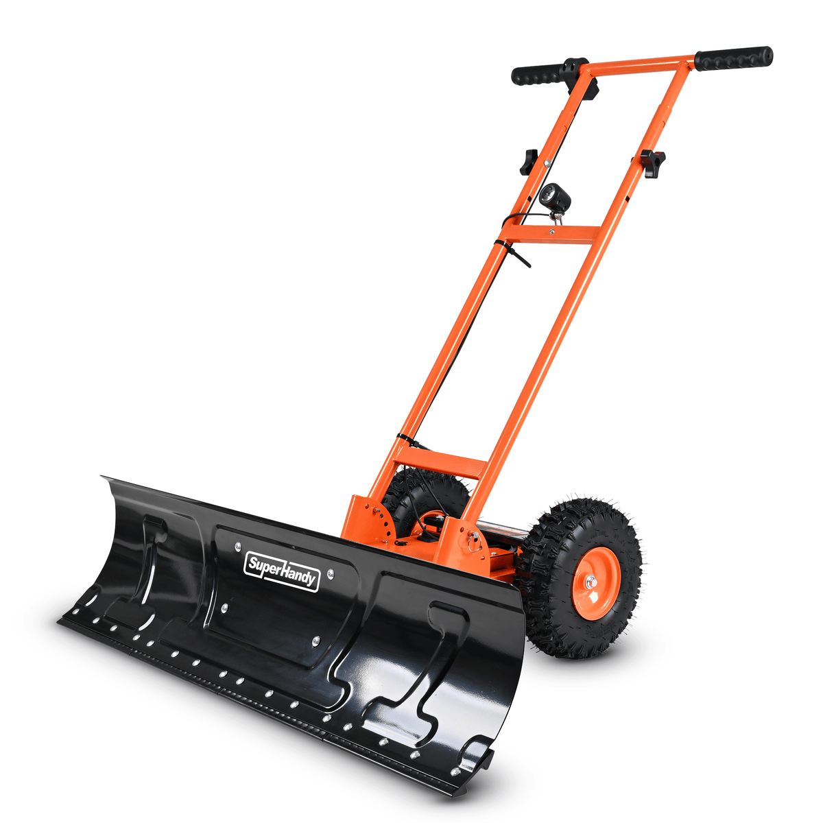 SuperHandy SuperHandy Power Assisted Snow Shovel, 40" Wheeled Snow Pusher w/LED Light