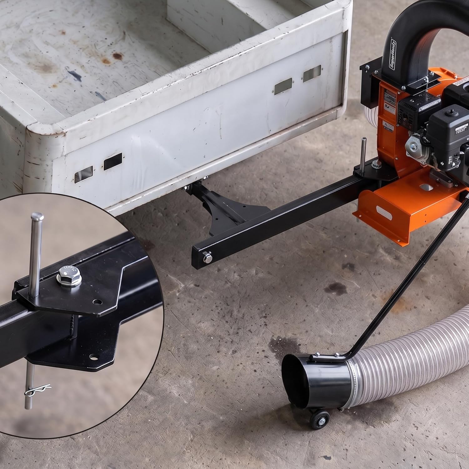 SuperHandy Superhandy Swing Away Mount for Truck Loader Leaf Vacuum