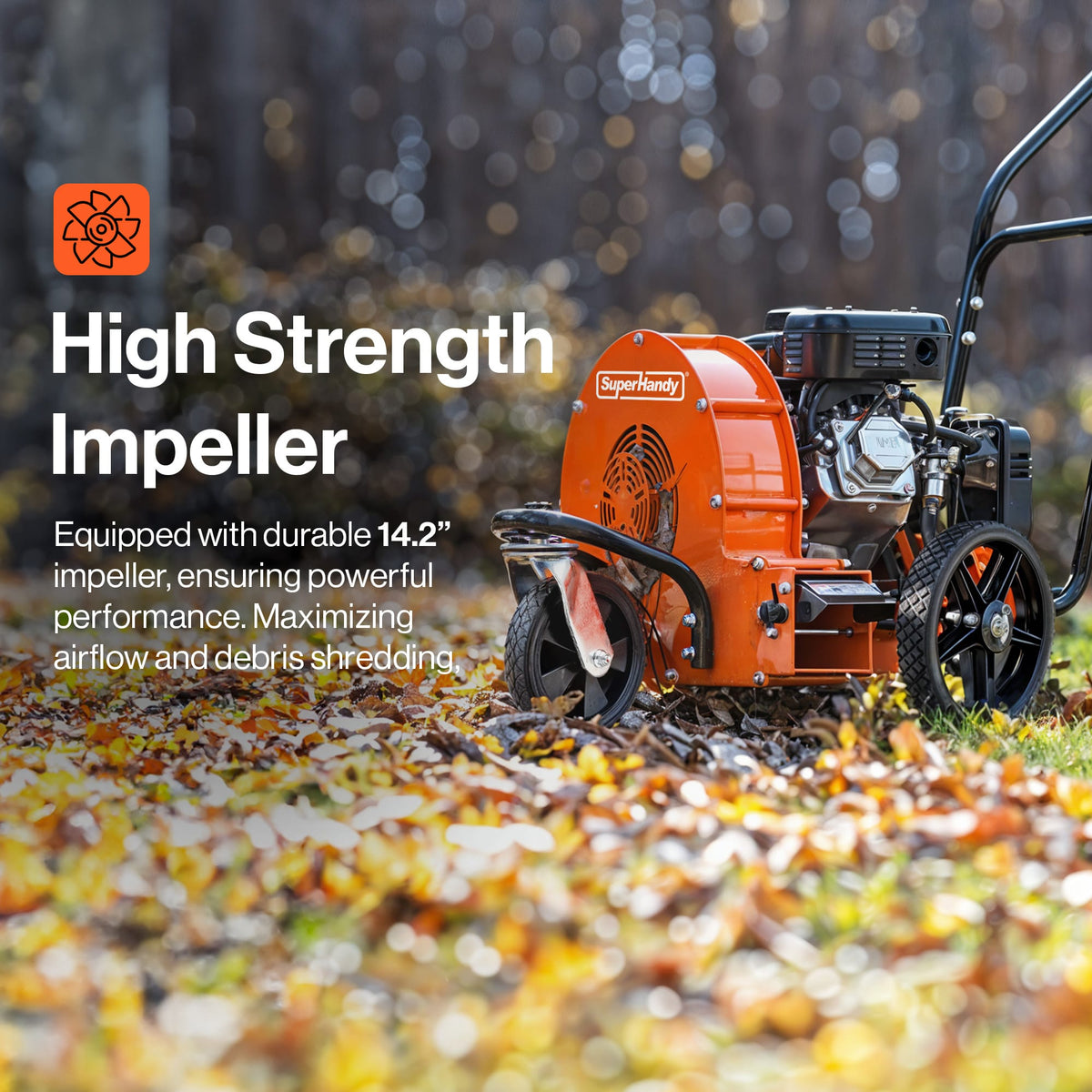 SuperHandy SuperHandy Walk-Behind Gas Leaf Blower - 7HP 209CC, 1270 CFM